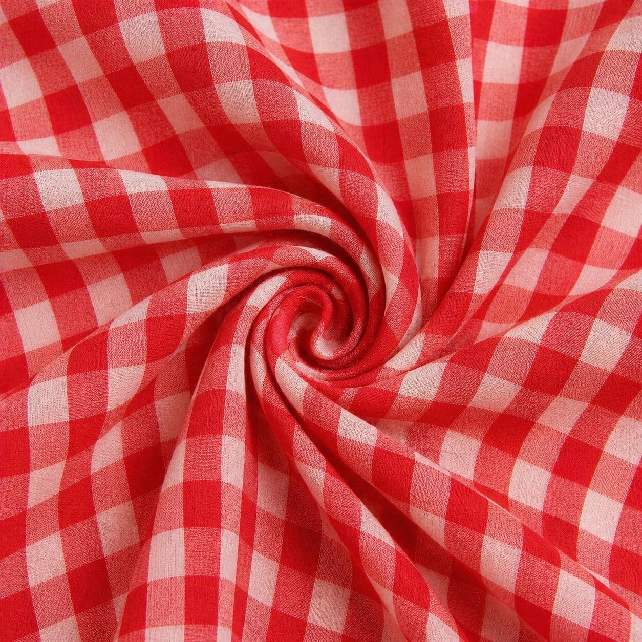 Tissu vichy Rouge